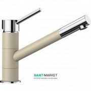 Смеситель для кухни Blanco Kano однорычажный шампань/хром 525036