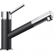Смеситель для кухни Blanco Kano-S однорычажный антрацит/хром 525038