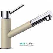 Смеситель для кухни Blanco Kano-S однорычажный шампань/хром 525046