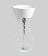 Консоль под раковину ArtCeram Wire на 43 см белый глянцевый ACA045 01