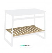 Полку для консолі ArtCeram Naked System SLITTA дуб вибілений ACM021