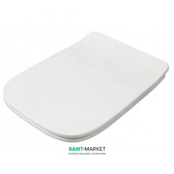 Сиденье с крышкой для унитаза ArtCeram A16 Mini дюропласт белый/хром ASA002 01;71