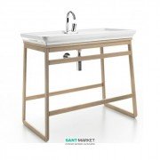 Консоль под раковину ArtCeram Naked System SLITTA на 97 см дуб выбеленный ACM015