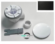 Сифон для душевого поддона ArtCeram Texture керамика чёрный глянцевый ACA049 03;00