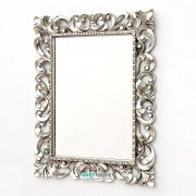 Дзеркало у ванну кімнату ArtCeram Barocca 73х93 см срібло ACS001 51