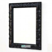 Дзеркало у ванну кімнату ArtCeram Italiana 70х90 см чорний глянсовий ACS002 03
