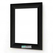 Дзеркало у ванну кімнату ArtCeram Vela 70х90 см чорний глянсовий ACS003 03