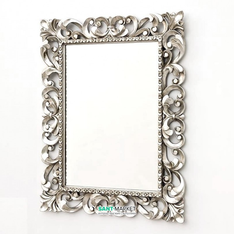 Зеркало в ванную комнату ArtCeram Barocca 73х93 см серебро ACS001 51