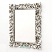 Дзеркало у ванну кімнату ArtCeram Barocca 73х93 см срібло ACS001 51