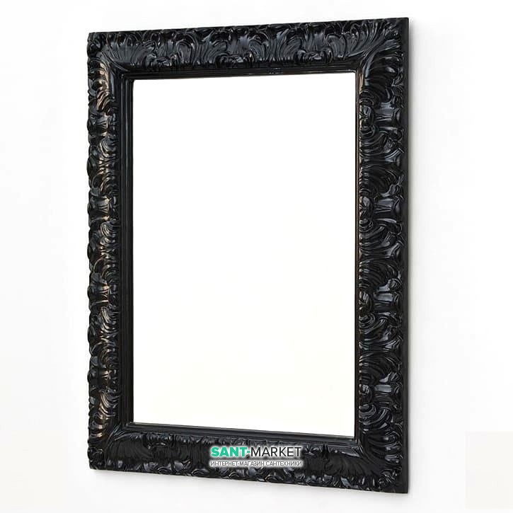 Дзеркало у ванну кімнату ArtCeram Italiana 70х90 см чорний глянсовий ACS002 03