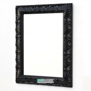 Дзеркало у ванну кімнату ArtCeram Italiana 70х90 см чорний глянсовий ACS002 03