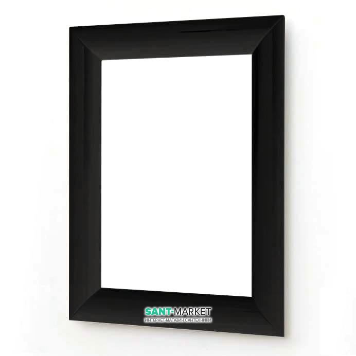 Зеркало в ванную комнату ArtCeram Vela 70х90 см чёрный глянцевый ACS003 03
