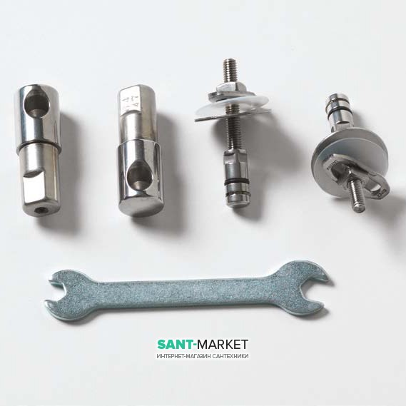 Комплект петель для сиденья с крышкой для унитаза ArtCeram A16 хром ASA003