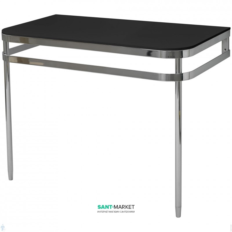 Консоль под раковину ArtCeram Azuley на 90 см чёрный глянцевый/хром AZA003 71;03