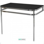 Консоль под раковину ArtCeram Azuley на 90 см чёрный глянцевый/хром AZA003 71;03