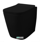 Унітаз підлоговий ArtCeram A16 36х52,5 см чорний глянсовий ASV004 03; 00
