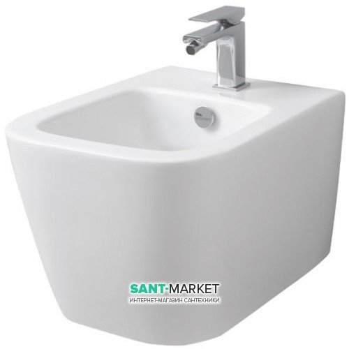 Биде подвесное ArtCeram A16 Mini 36х45,5 см санфарфор белый матовый ASB003 05;00