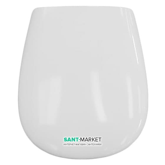 Сиденье с крышкой для унитаза ArtCeram Azuley белый глянцевый/хром AZA001 01;71