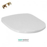 Сиденье с крышкой для унитаза ArtCeram Azuley белый глянцевый/бронза AZA001 01;72