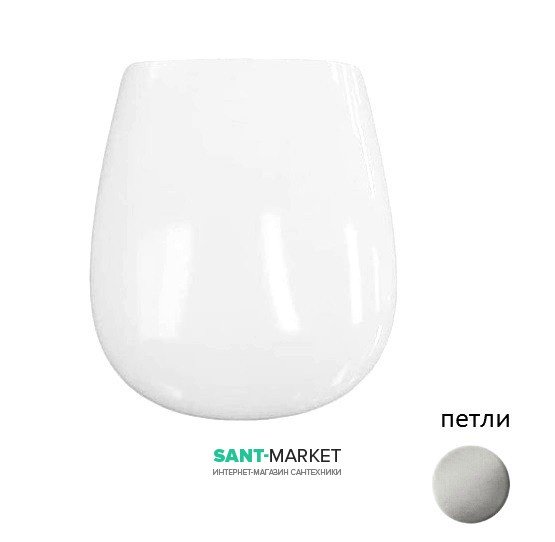 Сиденье с крышкой для унитаза ArtCeram Azuley белый матовый/хром AZA001 05;71