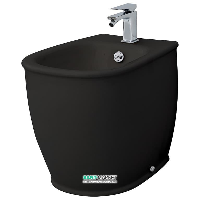 Біде підлогове ArtCeram Azuley 37х52,5 см чорний глянсовий AZB002 03; 00