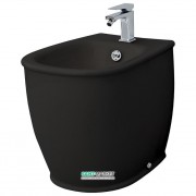 Біде підлогове ArtCeram Azuley 37х52,5 см чорний глянсовий AZB002 03; 00