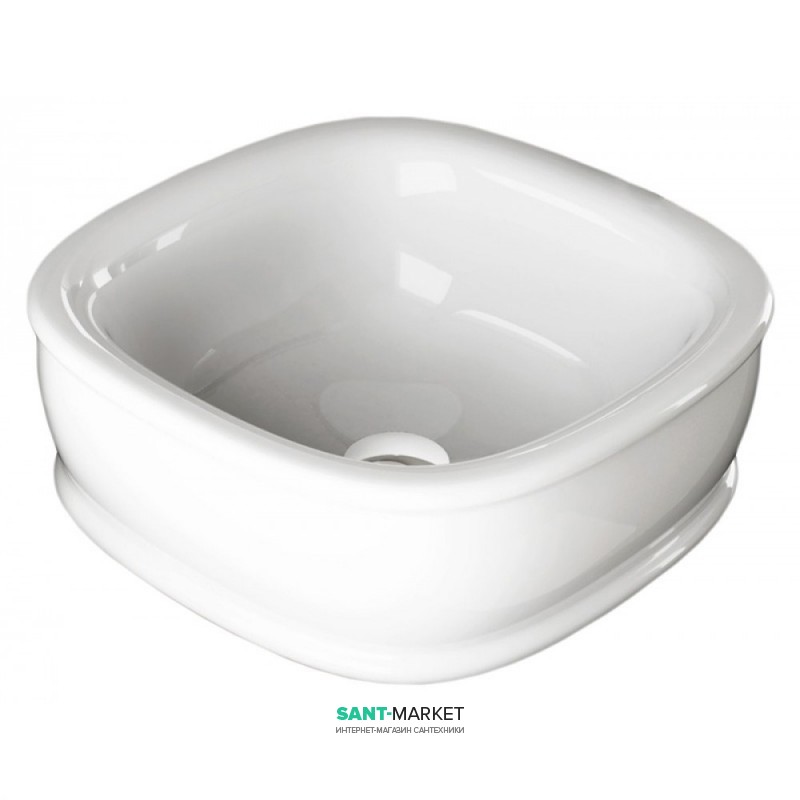Раковина для ванной ArtCeram Azuley накладная 45х45 см белый матовый AZL001 05;00