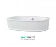 Раковина для ванної ArtCeram Azuley накладна 65х45 см білий матовий AZL002 05; 00