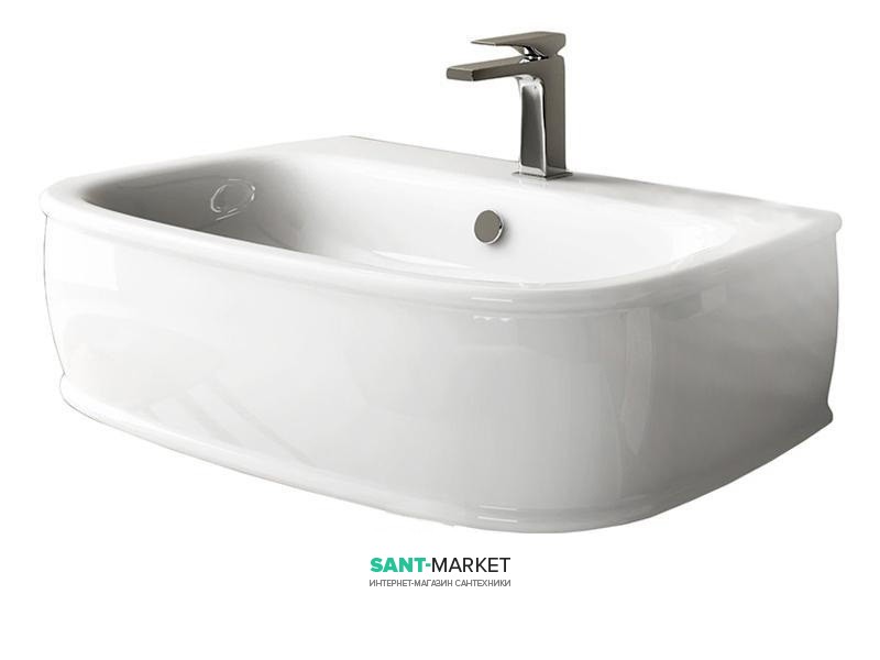 Раковина для ванной ArtCeram Azuley подвесная 72х50 см белый глянцевый AZL003 01;00