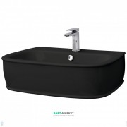 Раковина для ванної ArtCeram Azuley підвісна 72х50 см чорний глянсовий AZL003 03; 00