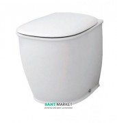 Унитаз напольный ArtCeram Azuley 37х52,5 см белый глянцевый AZV002 01;00