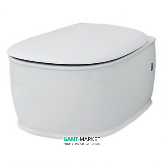 Унитаз подвесной ArtCeram Azuley 37х52,5 см белый глянцевый AZV001 01;00