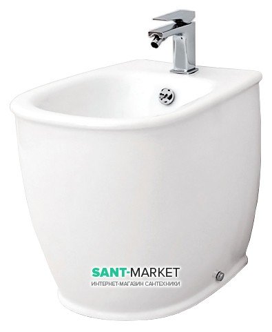 Біде підлогове ArtCeram Azuley 37х52,5 см білий глянсовий AZB002 01; 00