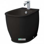 Біде підлогове ArtCeram Azuley 37х52,5 см чорний глянсовий AZB002 03; 00