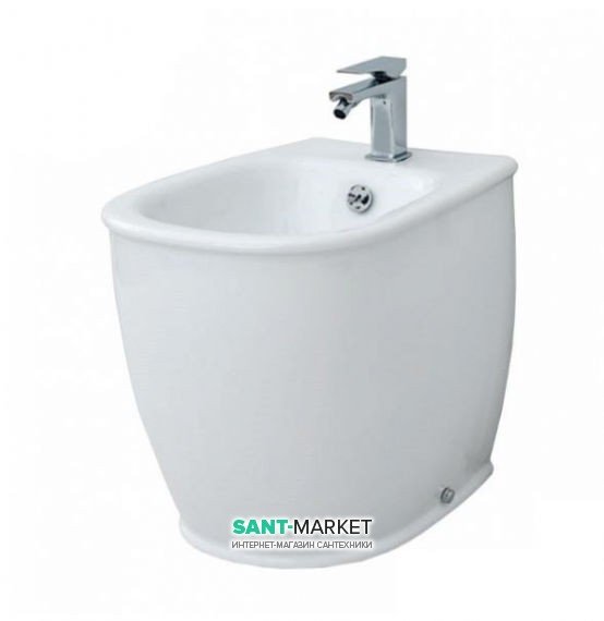 Биде напольное ArtCeram Azuley 37х52,5 см белый матовый AZB002 05;00