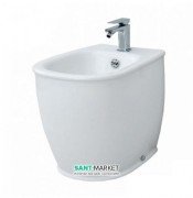 Биде напольное ArtCeram Azuley 37х52,5 см белый матовый AZB002 05;00