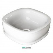 Раковина для ванной ArtCeram Azuley накладная 45х45 см белый матовый AZL001 05;00