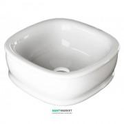 Раковина для ванної ArtCeram Azuley накладна 45х45 см білий матовий AZL001 05; 00