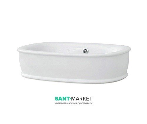 Раковина для ванной ArtCeram Azuley накладная 65х45 см белый матовый AZL002 05;00