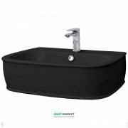 Раковина для ванной ArtCeram Azuley подвесная 72х50 см чёрный глянцевый AZL003 03;00