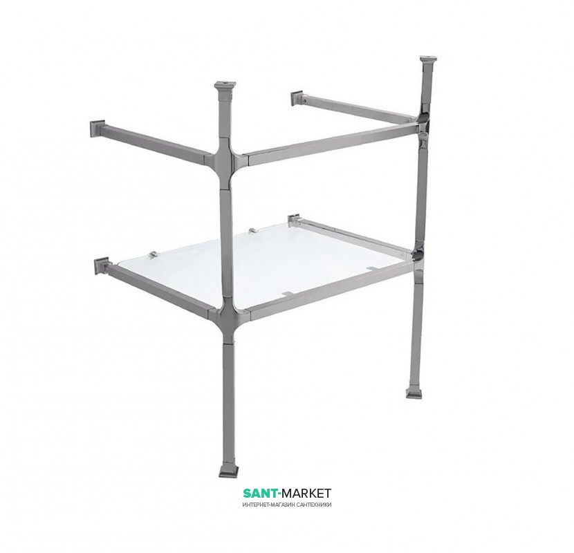 Консоль під раковину ArtCeram Civitas на 68 см з полицею хром CIA003 71