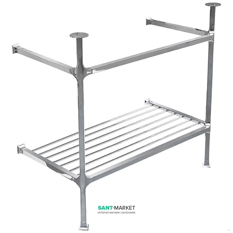 Консоль под раковину ArtCeram Civitas на 90 см с полкой-решеткой хром CIA005 71