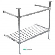 Консоль под раковину ArtCeram Civitas на 90 см с полкой-решеткой хром CIA005 71