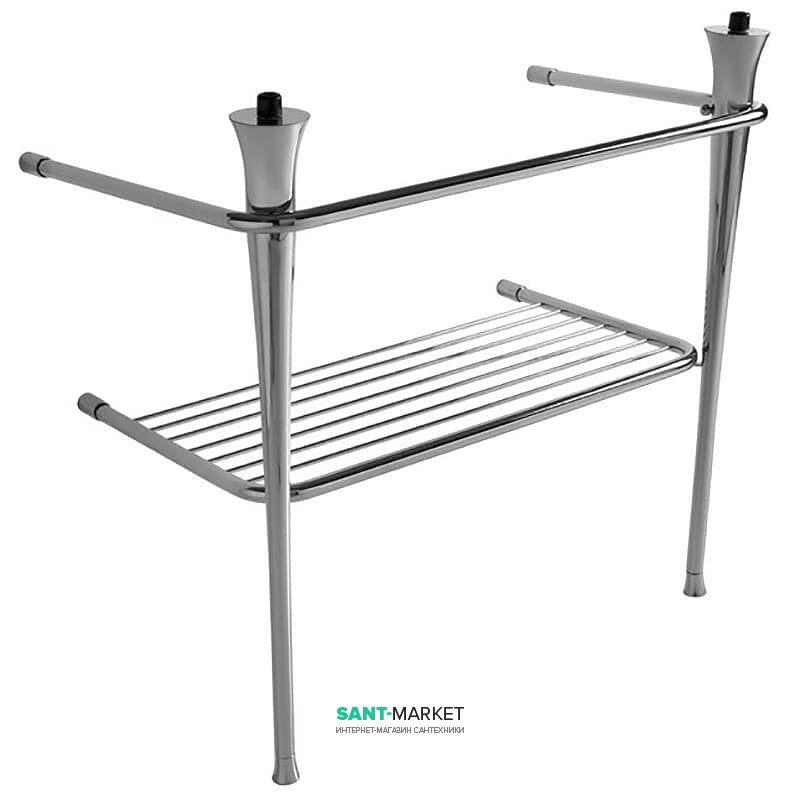 Консоль под раковину ArtCeram Civitas на 90 см с полкой-решеткой хром CIA008 71