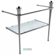 Консоль под раковину ArtCeram Civitas на 90 см с полкой хром CIA009 71