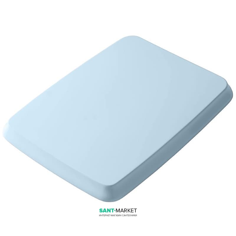 Сидіння з кришкою для унітазу ArtCeram Civitas блакитний / хром CIA010 32; 71