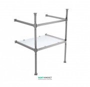 Консоль под раковину ArtCeram Civitas на 68 см с полкой хром CIA003 71