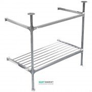 Консоль под раковину ArtCeram Civitas на 90 см с полкой-решеткой хром CIA005 71