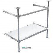 Консоль под раковину ArtCeram Civitas на 90 см с полкой хром CIA006 71