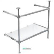 Консоль під раковину ArtCeram Civitas на 90 см з полицею хром CIA006 71